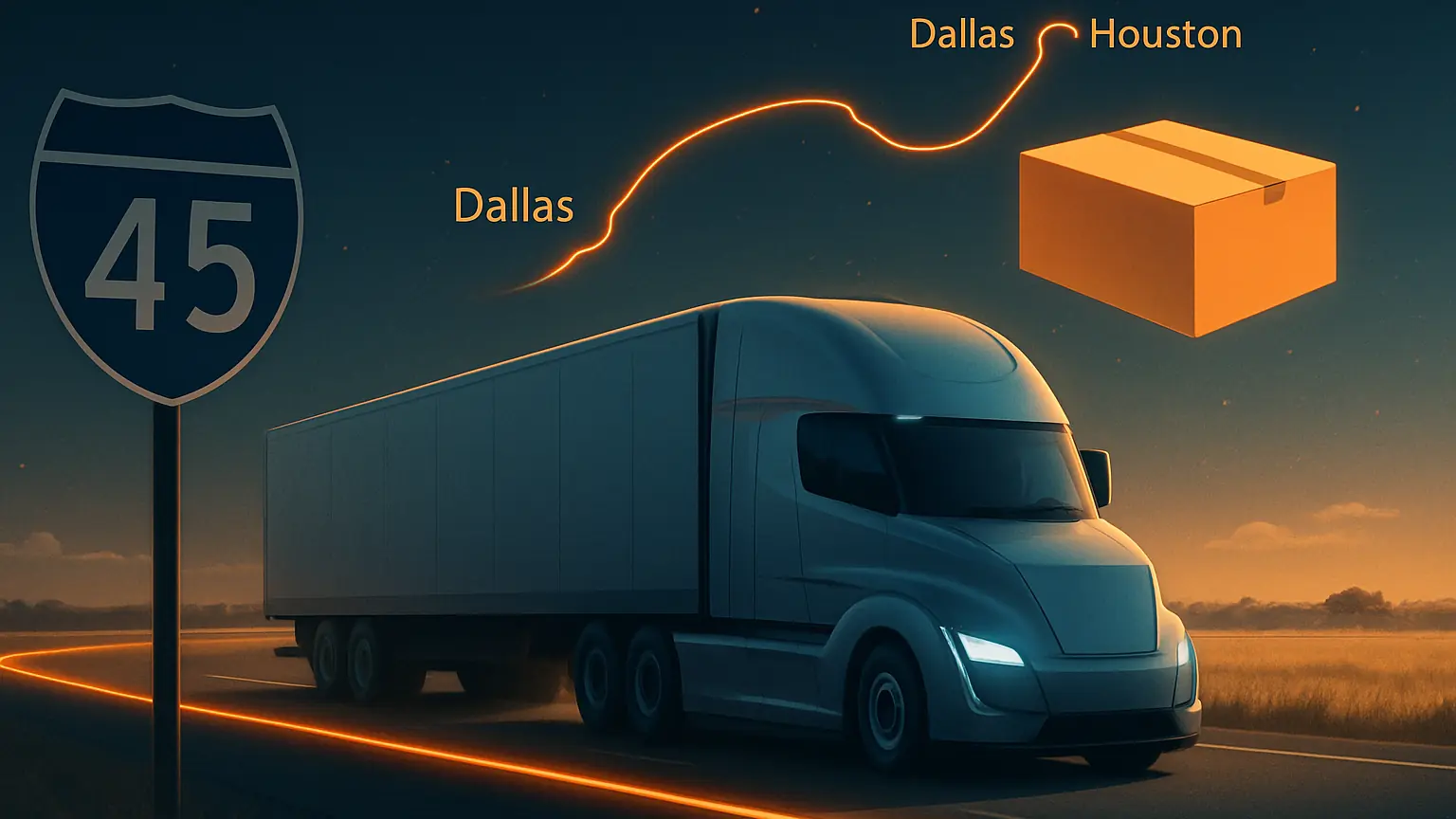 Kodiak AI kündigt fahrerlose Lkw-Strecke Dallas–Houston bis Jahresende an
