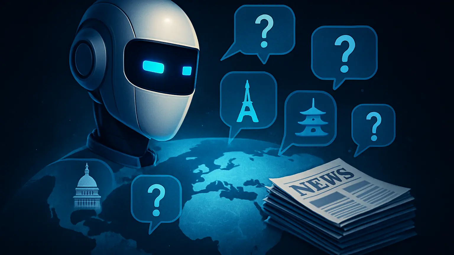 Studie: KI-Chatbots antworten regional unterschiedlich auf Nachrichtenfragen